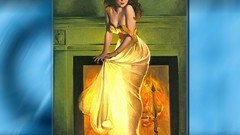 Pinups Gil Elvgren sheer clothing