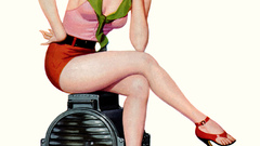 Pinups Shorts woman