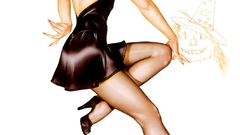 Pinups white background