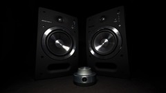 Pioneer studio speakers digital art