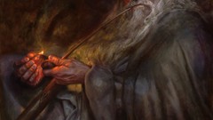 Pipes JRR Tolkien Gandalf artwork fantasy art