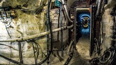 Pipes tunnels industrial plants