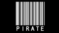 piracy barcode monochrome Minimalism simple Typography