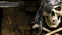 Pirate skull watercraft