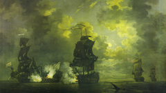 Pirates battles artwork sail