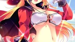 Pirates blondes anime girls blue eyes mikeou cleavage