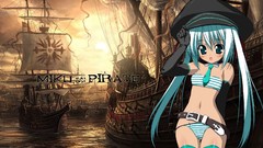 Pirates hatsune miku vocaloid twintails