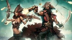 Pirates League of Legends artwork video games pirate girl Miss 