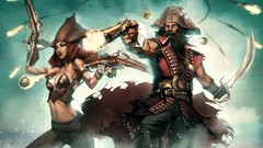 Pirates redheads League of Legends artwork video games pirate 