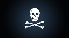 pirates Simple Background skull gradient