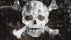 pirates skull artwork grunge