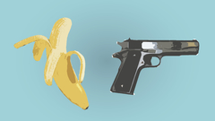 Pistols Guns bananas