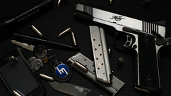 Pistols Guns weapons ammunition