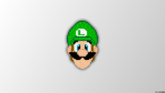 pixel art Super Mario Luigi Trixel Pixels video games pixelated