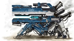 Pixiv-tan Simple Background anime