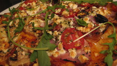 Pizza salami delicious food