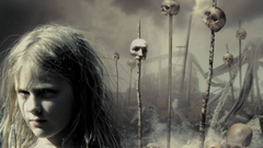 Place girl death skulls alone artwrok