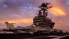 Planes aircraft carriers. f-18