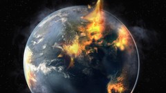 Planets digital art apocalyptic