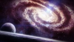 Planets galaxies outer space