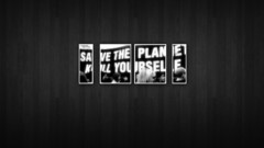 Planets grayscale save the