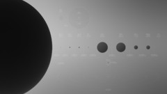 Planets infographics backgrounds minimalistic