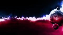 Planets minimalistic artwork