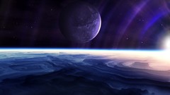 Planets outer space artwork digital art