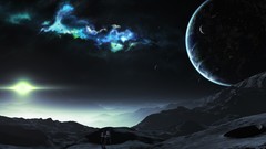 Planets outer space artwork Tyler Young