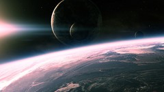 Planets outer space digital art