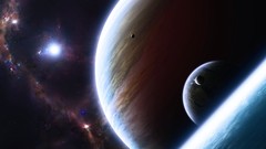 Planets outer space digital art