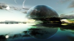 Planets outer space digital art skyscapes