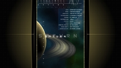 Planets Saturn infographics outer