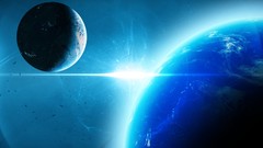 Planets science fiction outer space