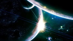 Planets science fiction outer space