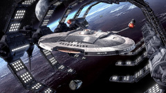 Planets spaceships space station