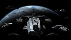 Planets stargate spaceships digital