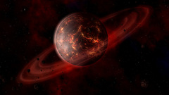Planets Stars red Space