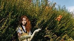 Plants fashion sunlight models redheads girls in nature arm 