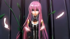 Plants feathers dress lips pink hair long hair anime girls 