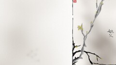 Plants Simple Background artwork gray background Asia