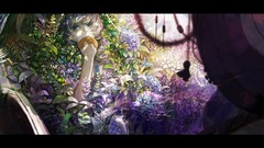 Plants tie eating anime girls brown eyes brunettes