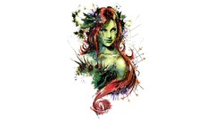 Plants white background comics fan art ivy dc comics Poison Ivy