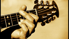 Playing guitar high Music