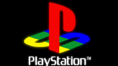 Playstation logos black background