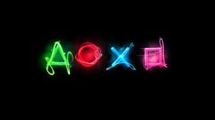 playstation video games digital art colorful Minimalism Green