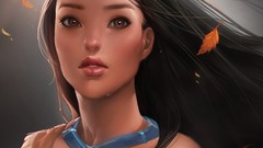 Pocahontas sakimichan fantasy art Disney Company