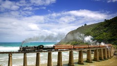 Point South Africa crossing wilderness trains Steam train