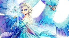 Pokémon Elsa ice blue cyan