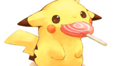 Pokémon lollipop Simple Background Anime food Sweets Pikachu
